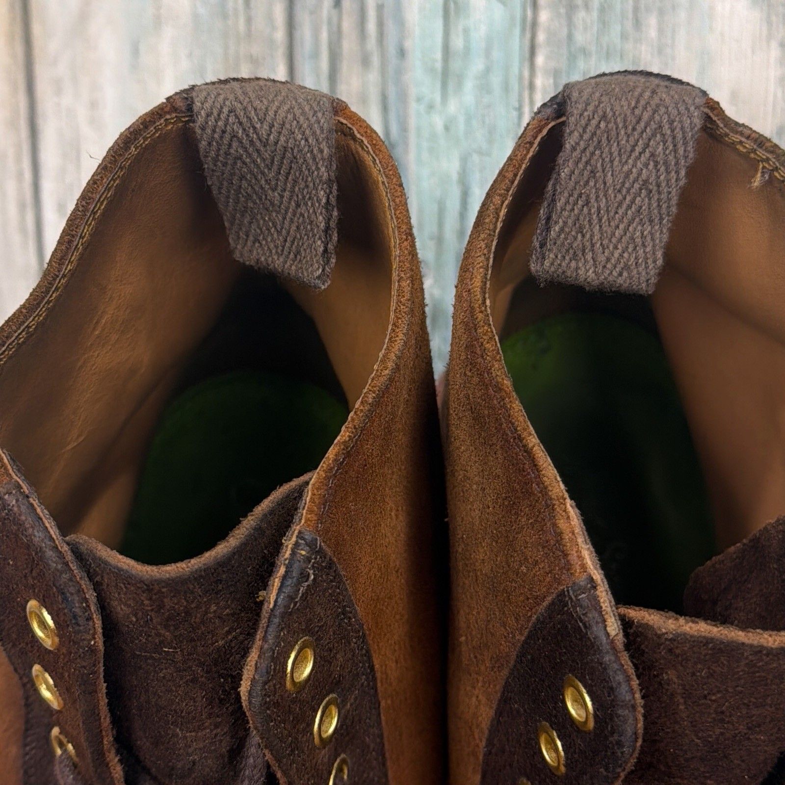 Oliver Sweeney Nelson Mens Uk 11 Us 12 Boots Brown Waxed Suede Wingtip Brogue — image 7 of 8